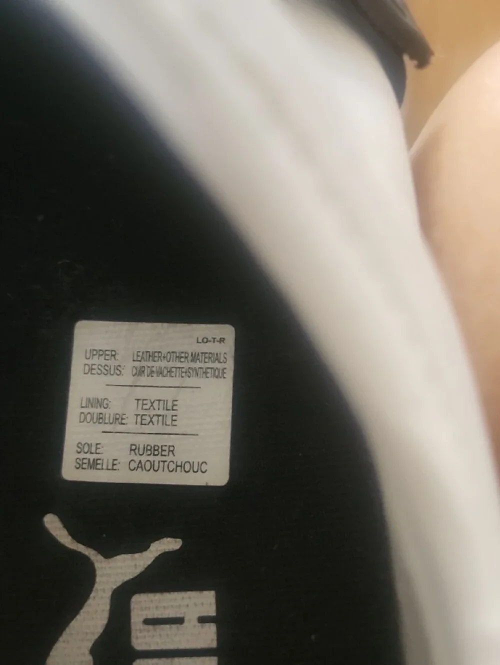 Puma White Slip-On Sneakers with Black Strap